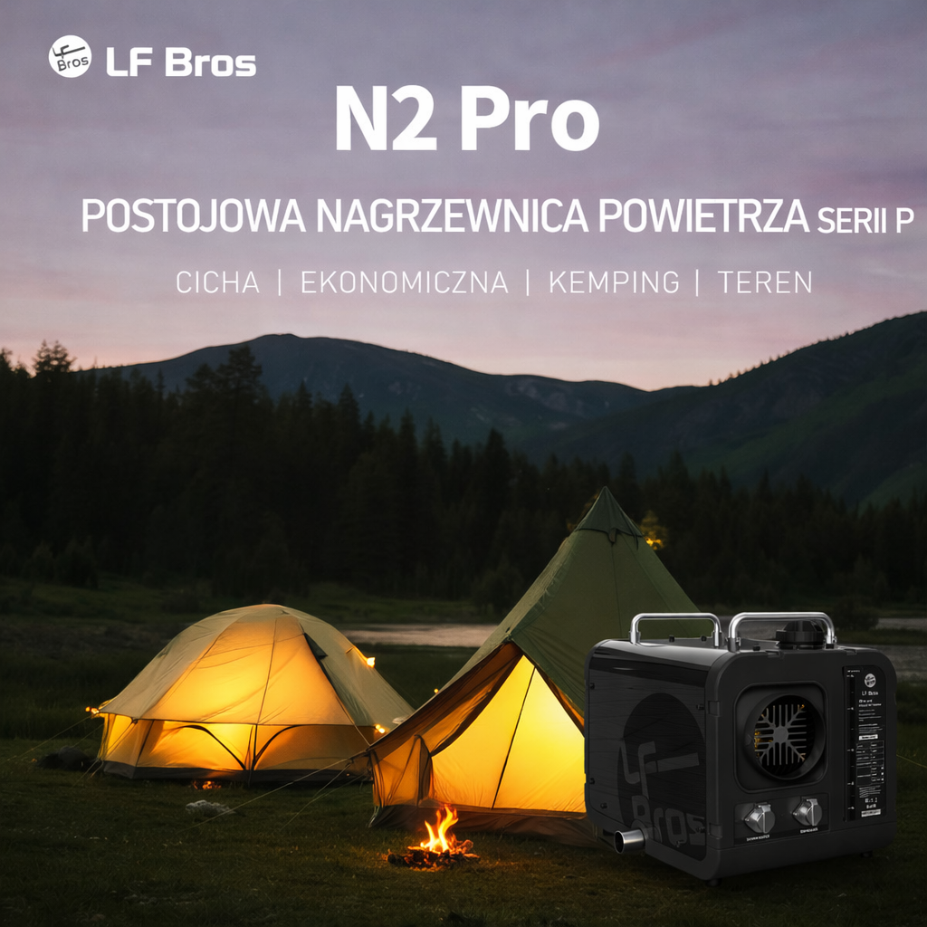 Nocne obozowisko nad jeziorem z nagrzewnicą.png
